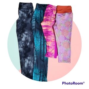 Yoga pants 4 piece set